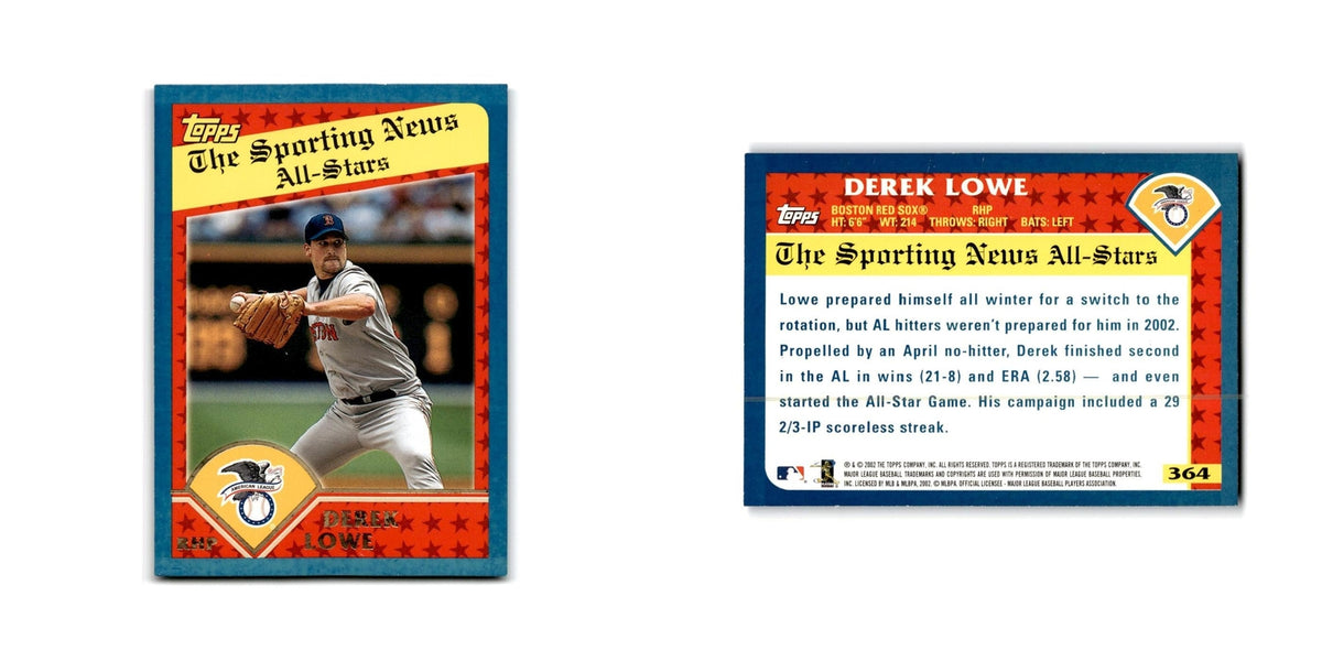 Derek Lowe 2003 Topps #364 Boston Red Sox Baseball Card NM