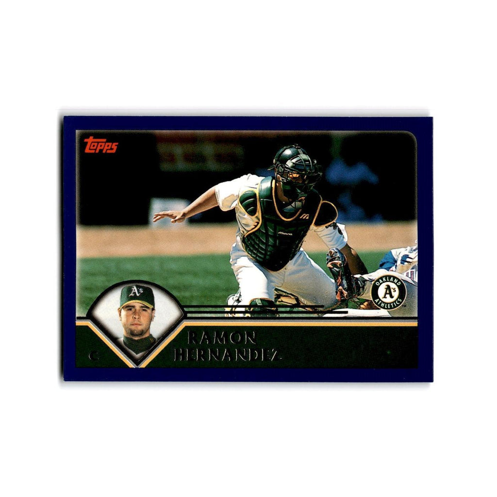 Ramon Hernandez 2003 Topps #191 Oakland Athletics Baseball Card NM