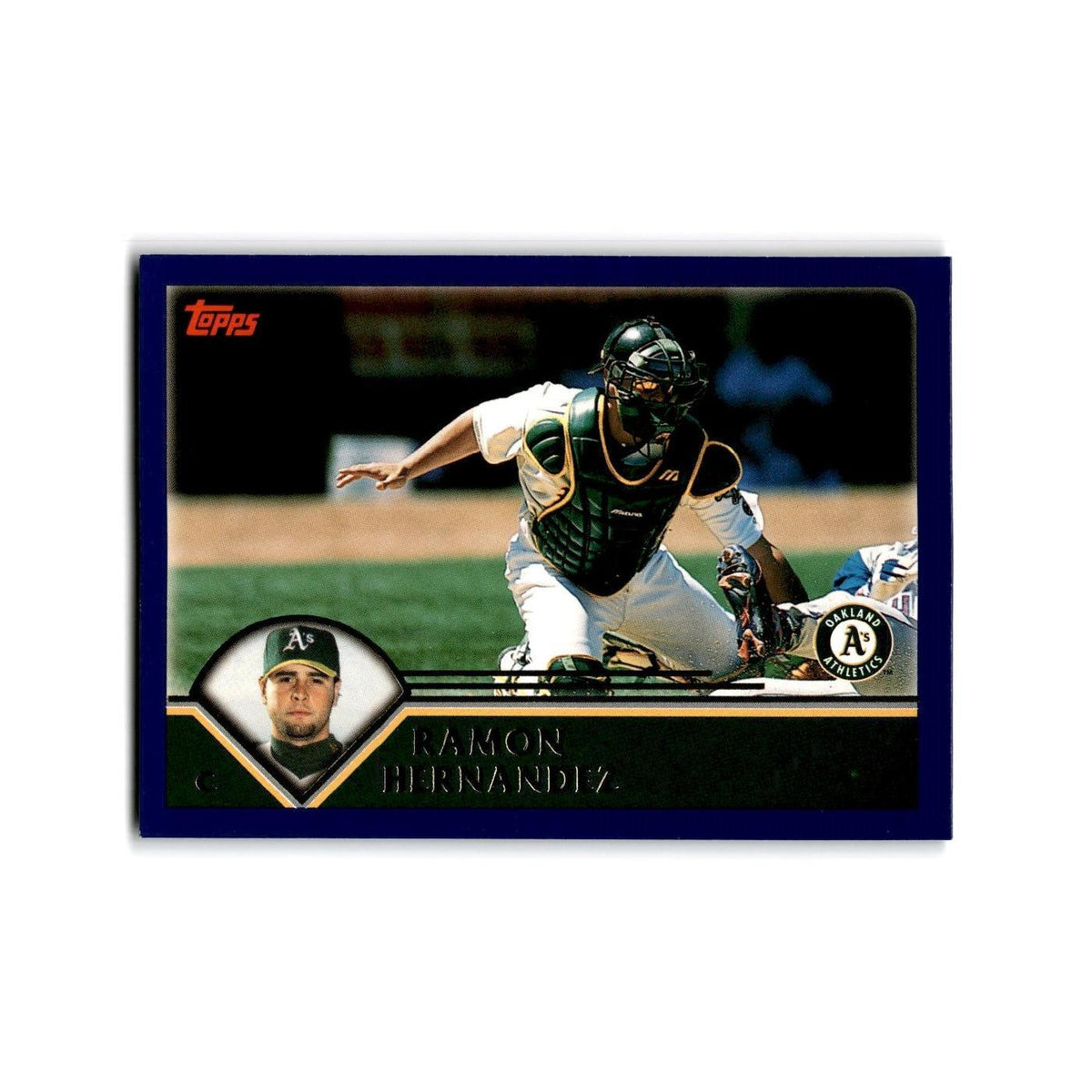 Ramon Hernandez 2003 Topps #191 Oakland Athletics Baseball Card NM