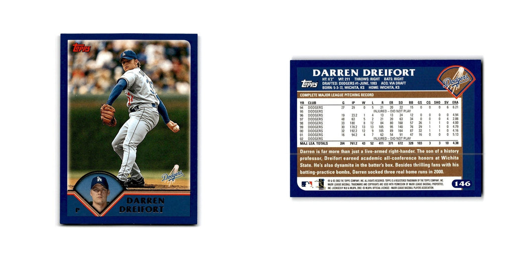 Darren Dreifort 2003 Topps #146 Los Angeles Dodgers Baseball Card NM