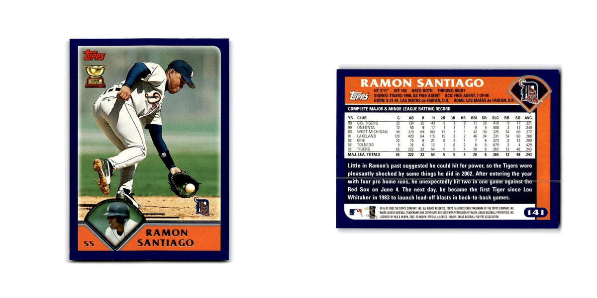 Ramon Santiago 2003 Topps #141 Detroit Tigers Baseball Card NM