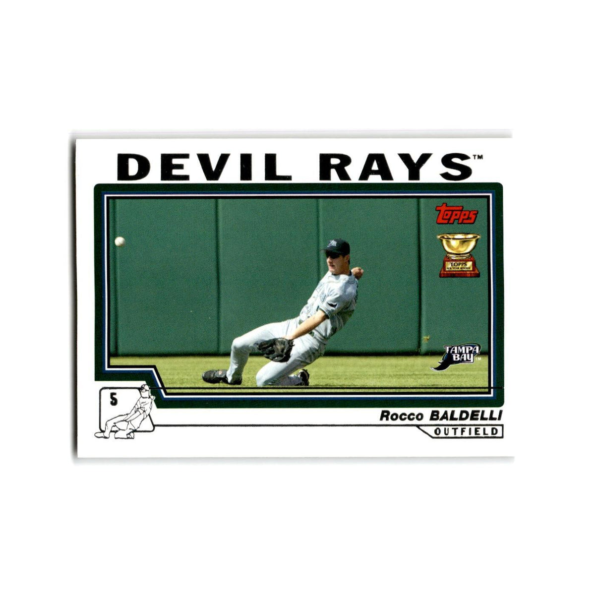 Rocco Baldelli 2004 Topps #240 Tampa Bay Devil Rays Baseball Card NM