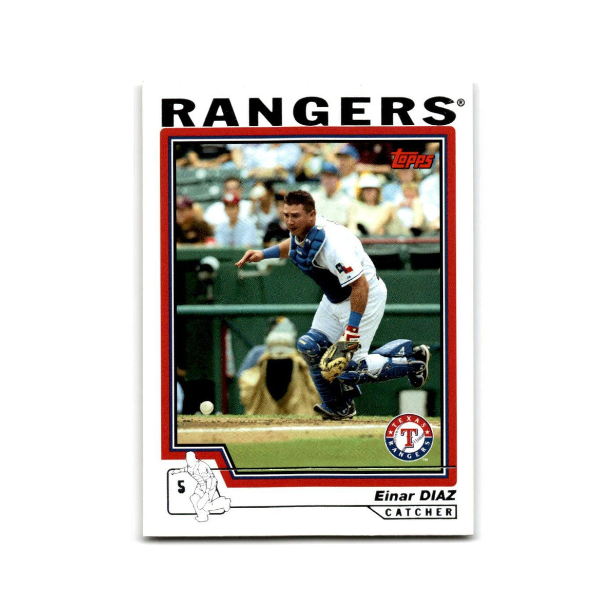 Einar Diaz 2004 Topps #208 Texas Rangers Baseball Card NM