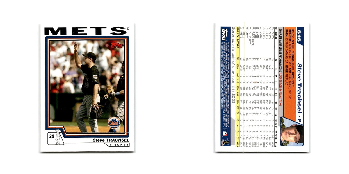 Steve Trachsel 2004 Topps #616 New York Mets Baseball Card NM