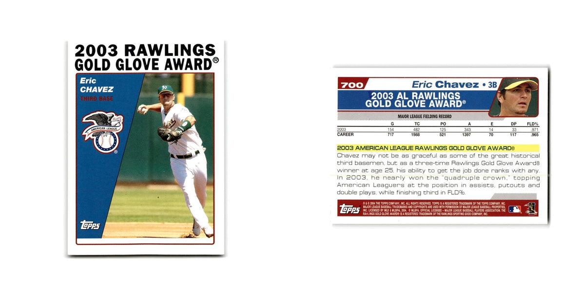 Eric Chavez 2004 Topps #700 Oakland Athletics Baseball Card NM