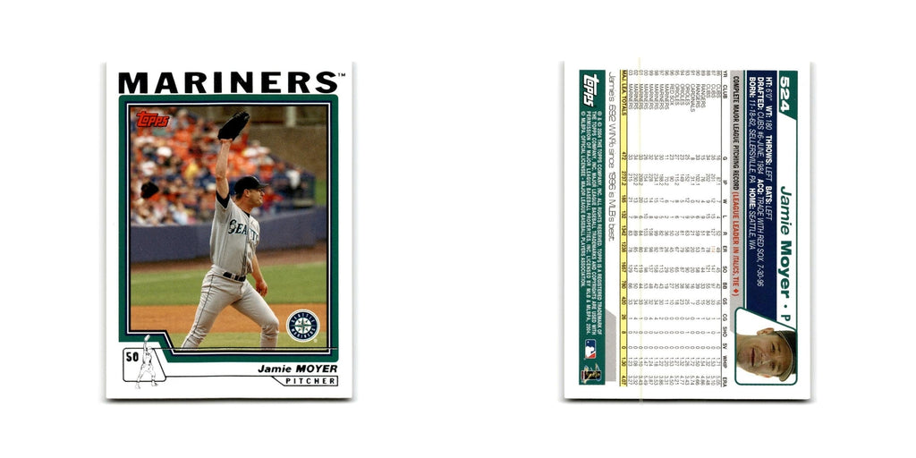 Jamie Moyer 2004 Topps #524 Seattle Mariners Baseball Card NM