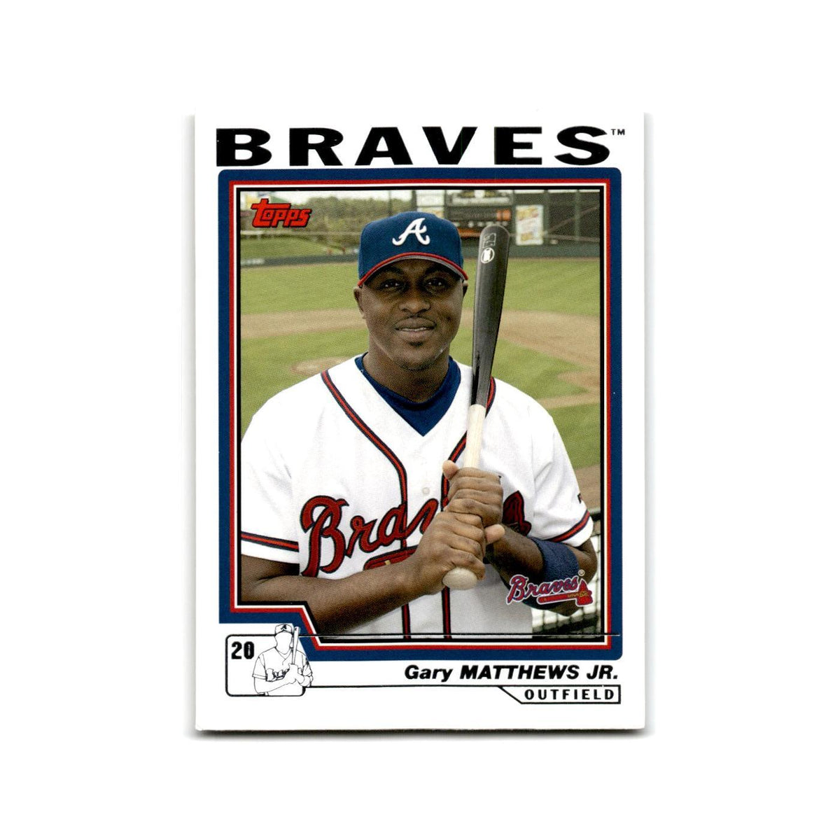 Gary Matthews Jr. 2004 Topps #632 Atlanta Braves Baseball Card NM