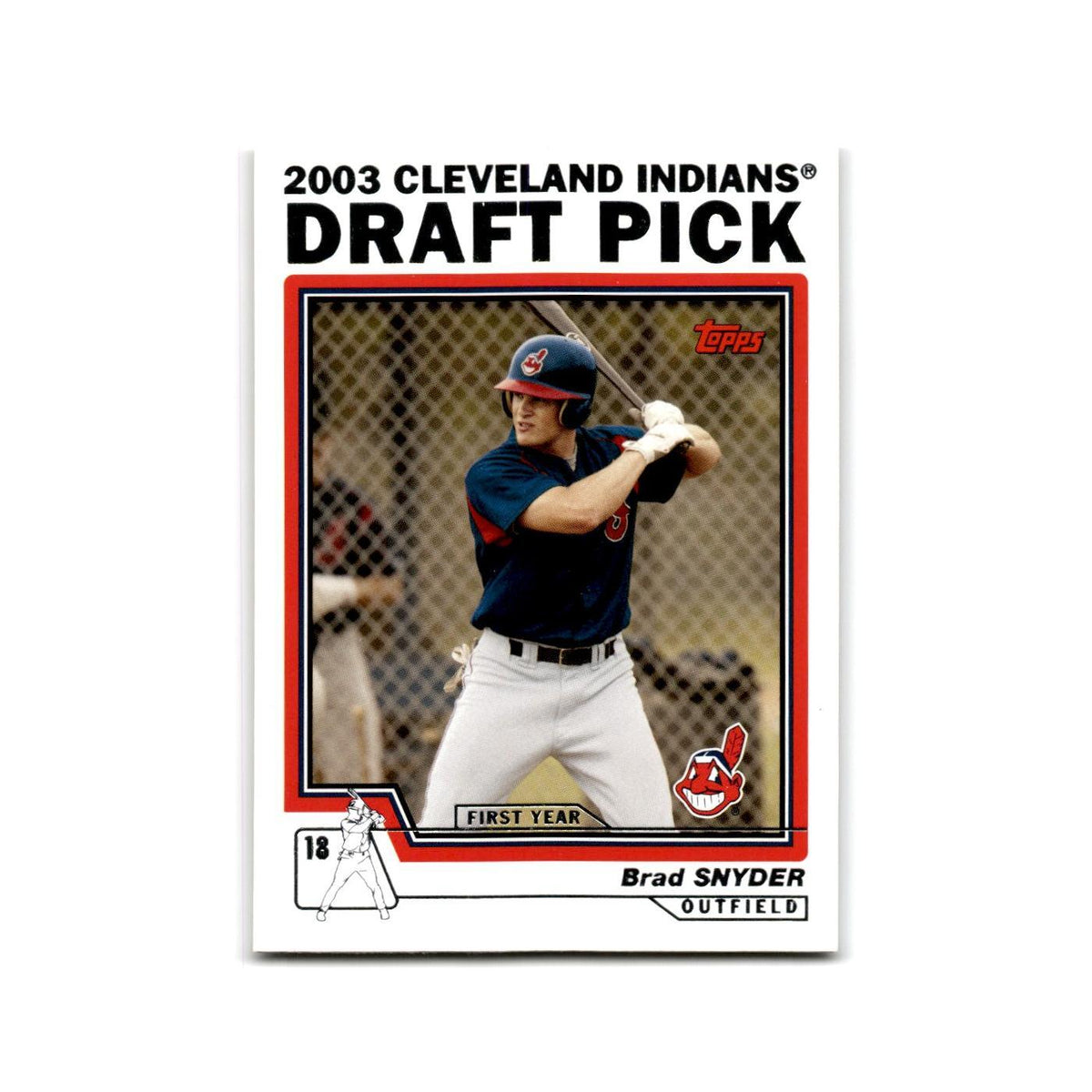 Brad Snyder Rookie 2004 Topps #681 Cleveland Indians Baseball Card NM