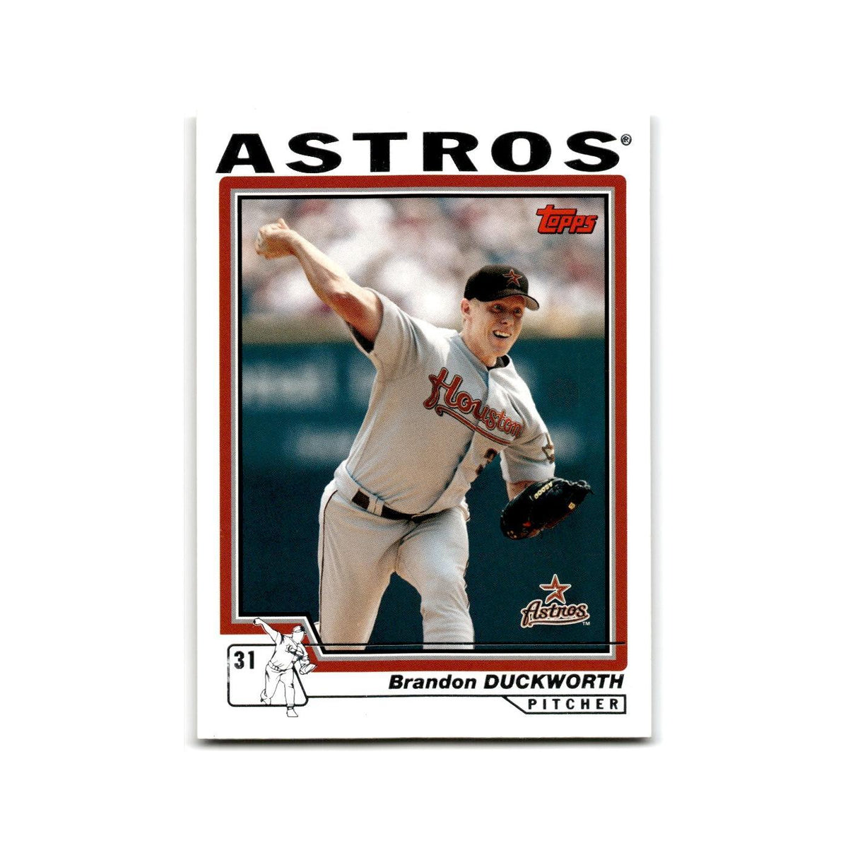 Brandon Duckworth 2004 Topps #521 Houston Astros Baseball Card NM