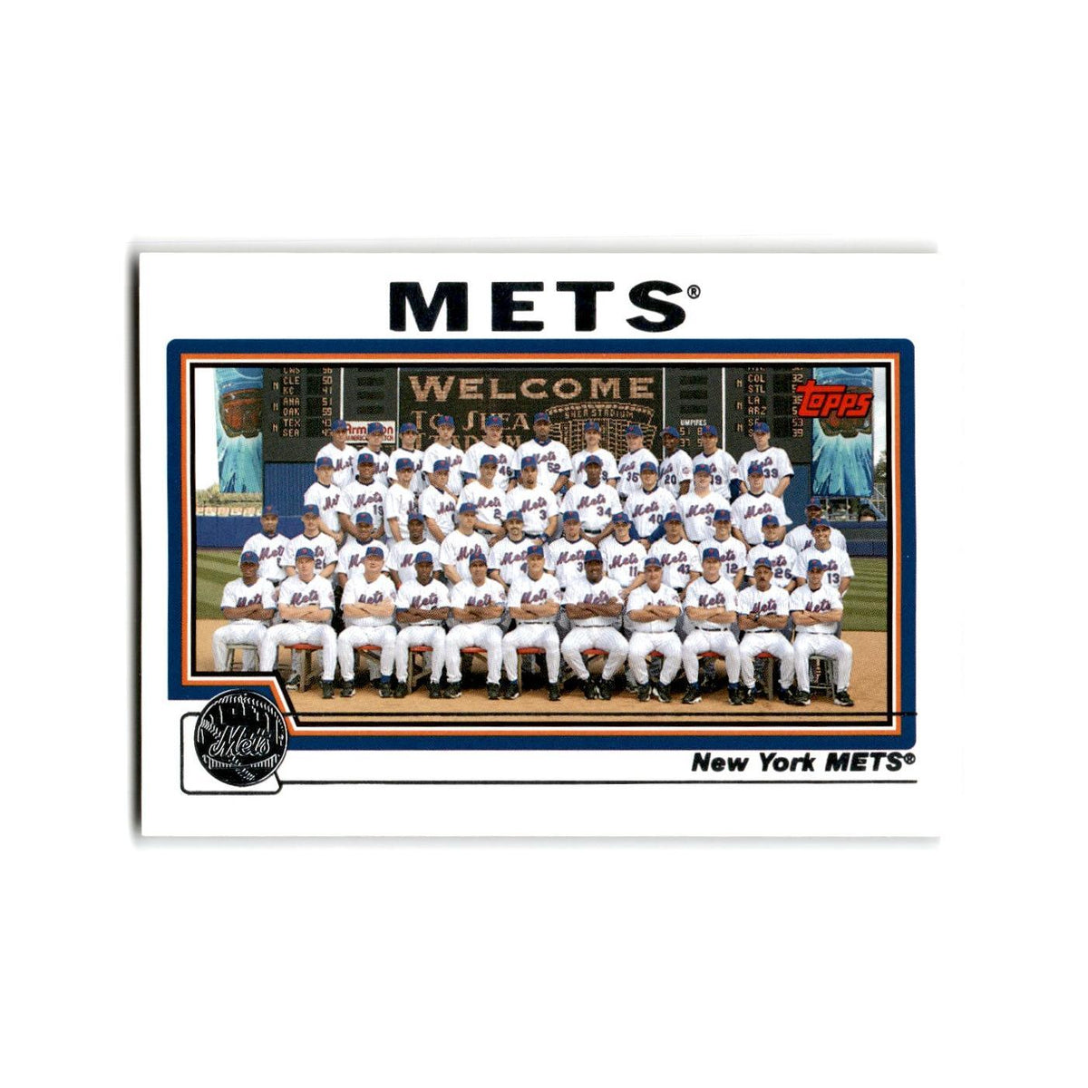 New York Mets 2004 Topps #656 New York Mets Baseball Card NM