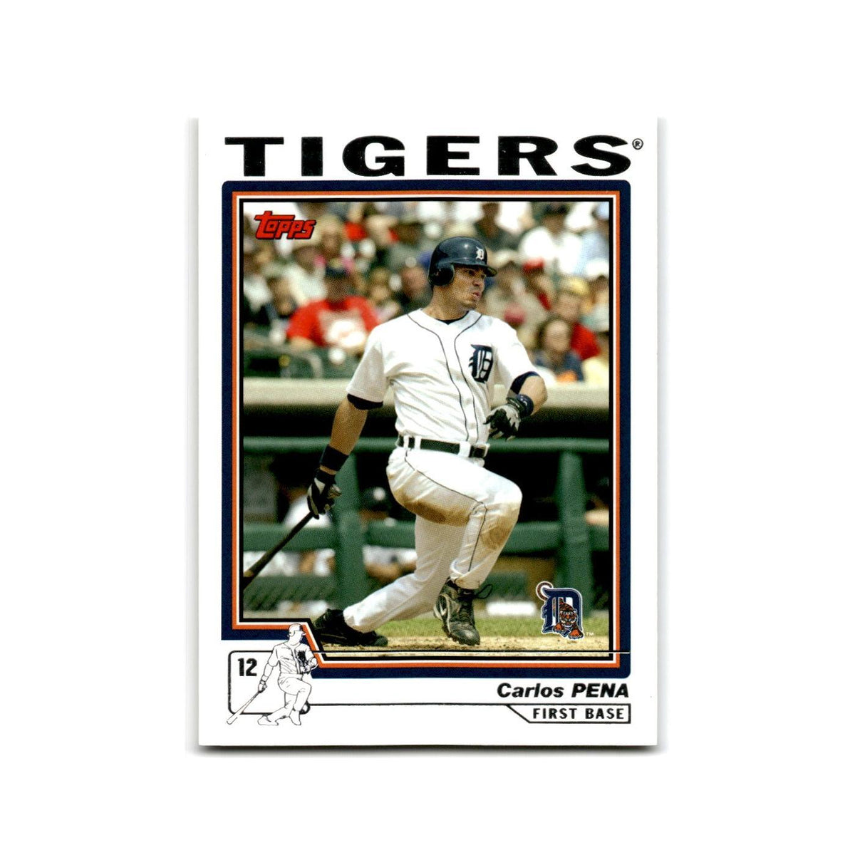 Carlos Pena 2004 Topps #542 Detroit Tigers Baseball Card NM