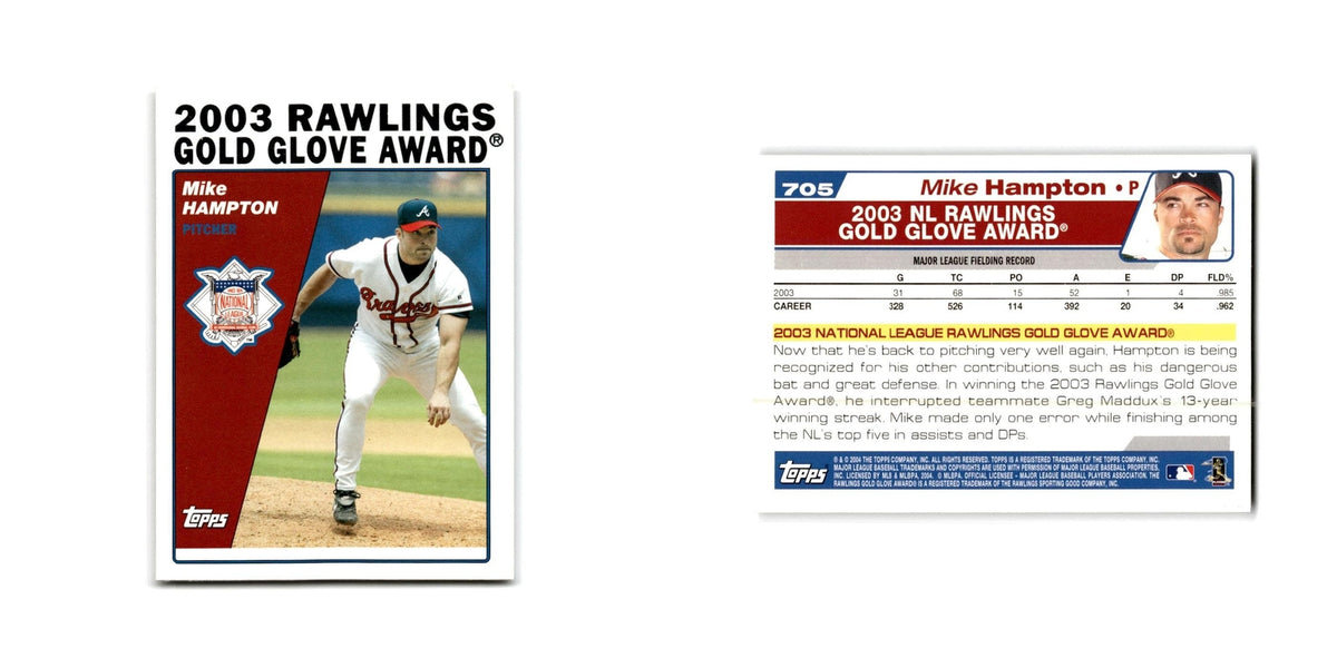 Mike Hampton 2004 Topps #705 Atlanta Braves Baseball Card NM