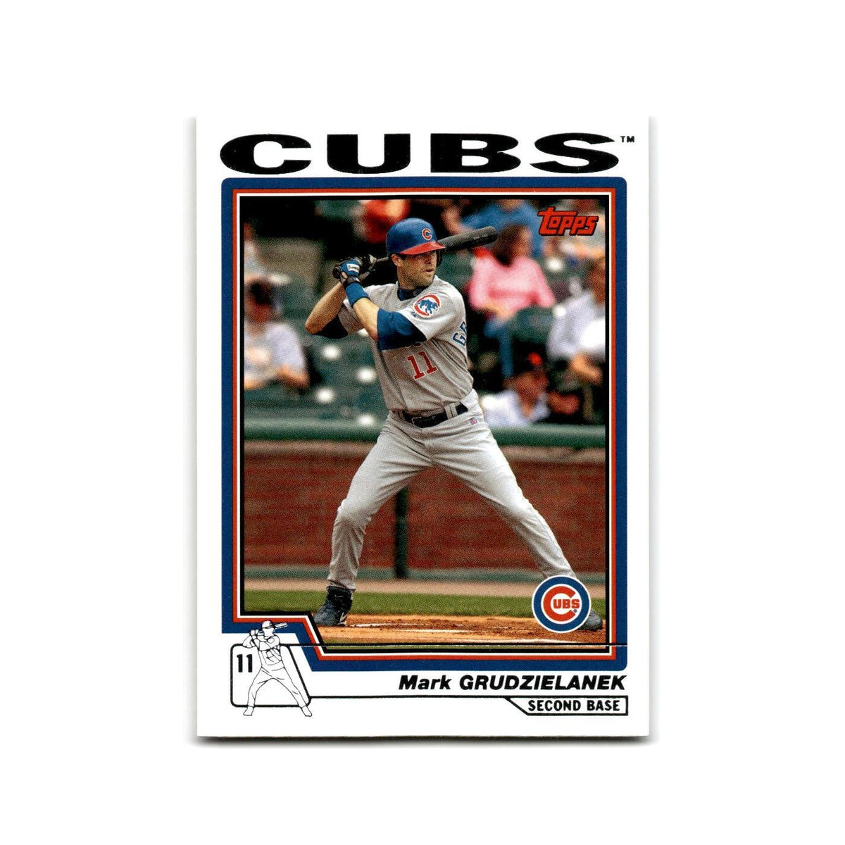 Mark Grudzielanek 2004 Topps #195 Chicago Cubs Baseball Card NM