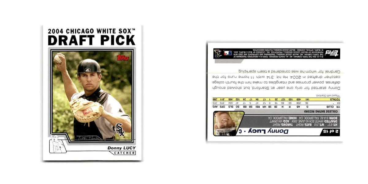 Donny Lucy 2004 Topps #2 Chicago White Sox Baseball Card NM