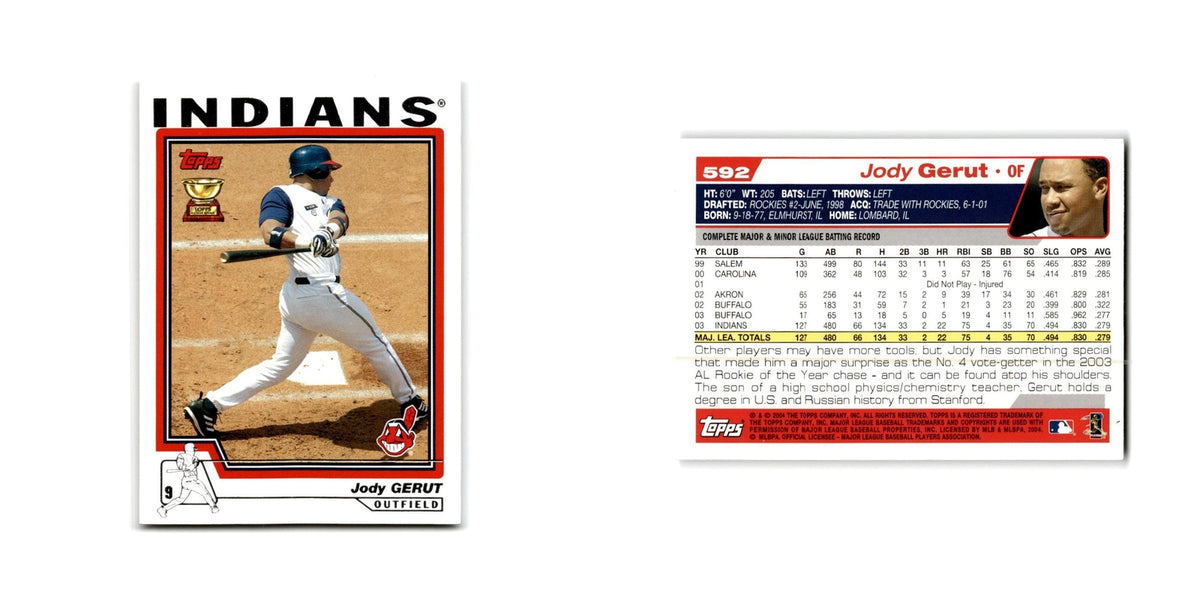 Jody Gerut 2004 Topps #592 Cleveland Indians Baseball Card NM