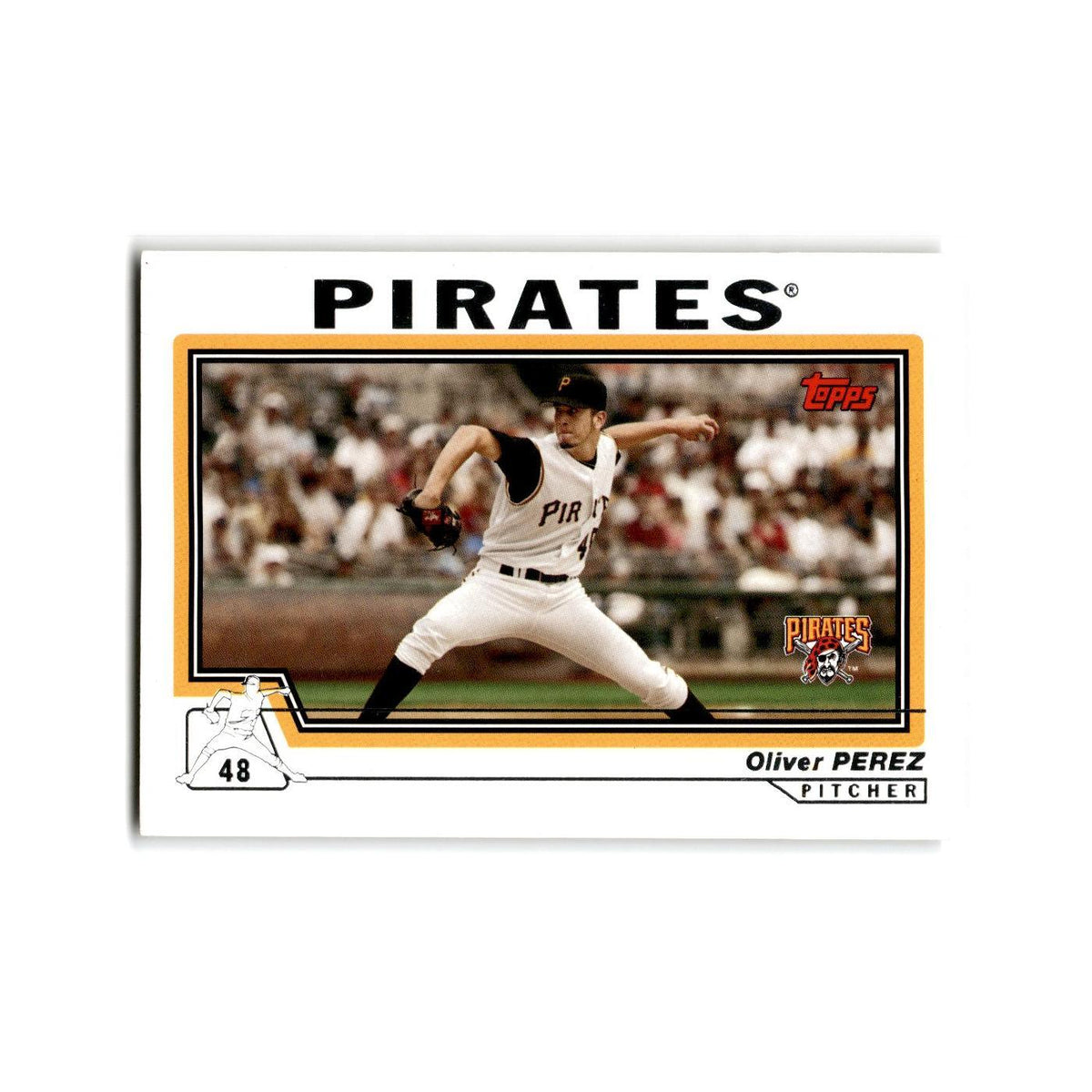 Oliver Perez 2004 Topps #552 Pittsburgh Pirates Baseball Card NM