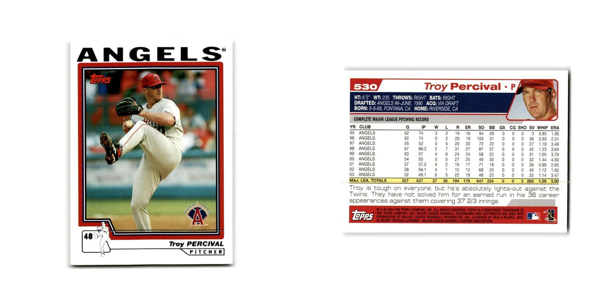Troy Percival 2004 Topps #530 Anaheim Angels Baseball Card NM