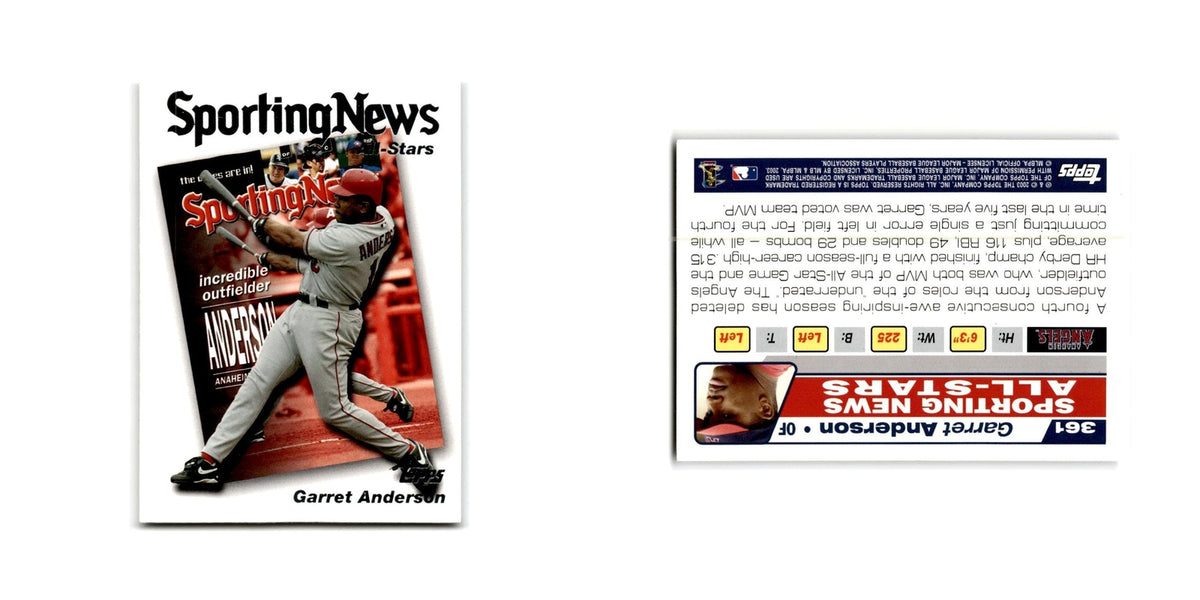 Garret Anderson 2004 Topps #361 Anaheim Angels Baseball Card NM