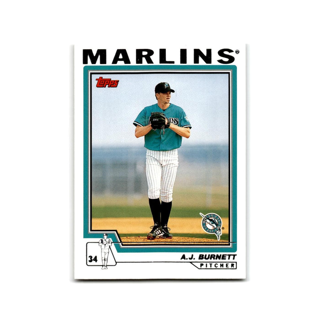 A.J. Burnett 2004 Topps #485 Florida Marlins Baseball Card NM