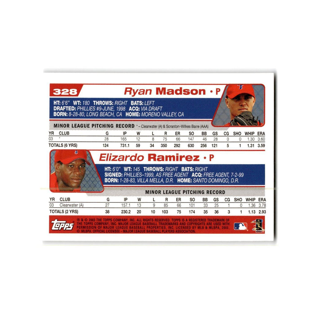 Ryan Madson Elizardo Ramirez 2004 Topps #328 Philadelphia Phillies NM