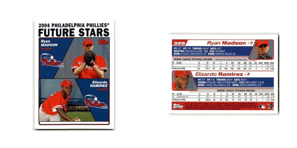 Ryan Madson Elizardo Ramirez 2004 Topps #328 Philadelphia Phillies NM