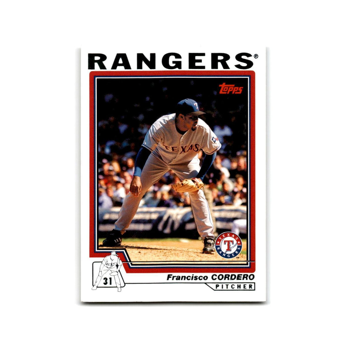 Francisco Cordero 2004 Topps #227 Texas Rangers Baseball Card NM