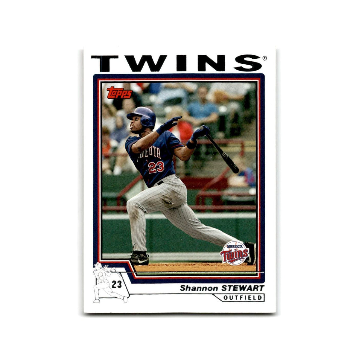Shannon Stewart 2004 Topps #416 Minnesota Twins Baseball Card NM