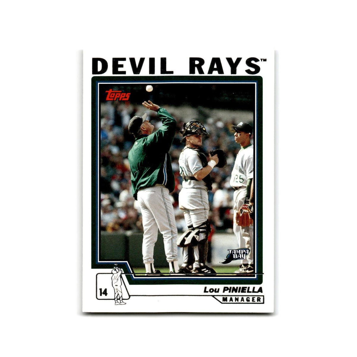 Lou Piniella 2004 Topps #294 Tampa Bay Devil Rays Baseball Card NM