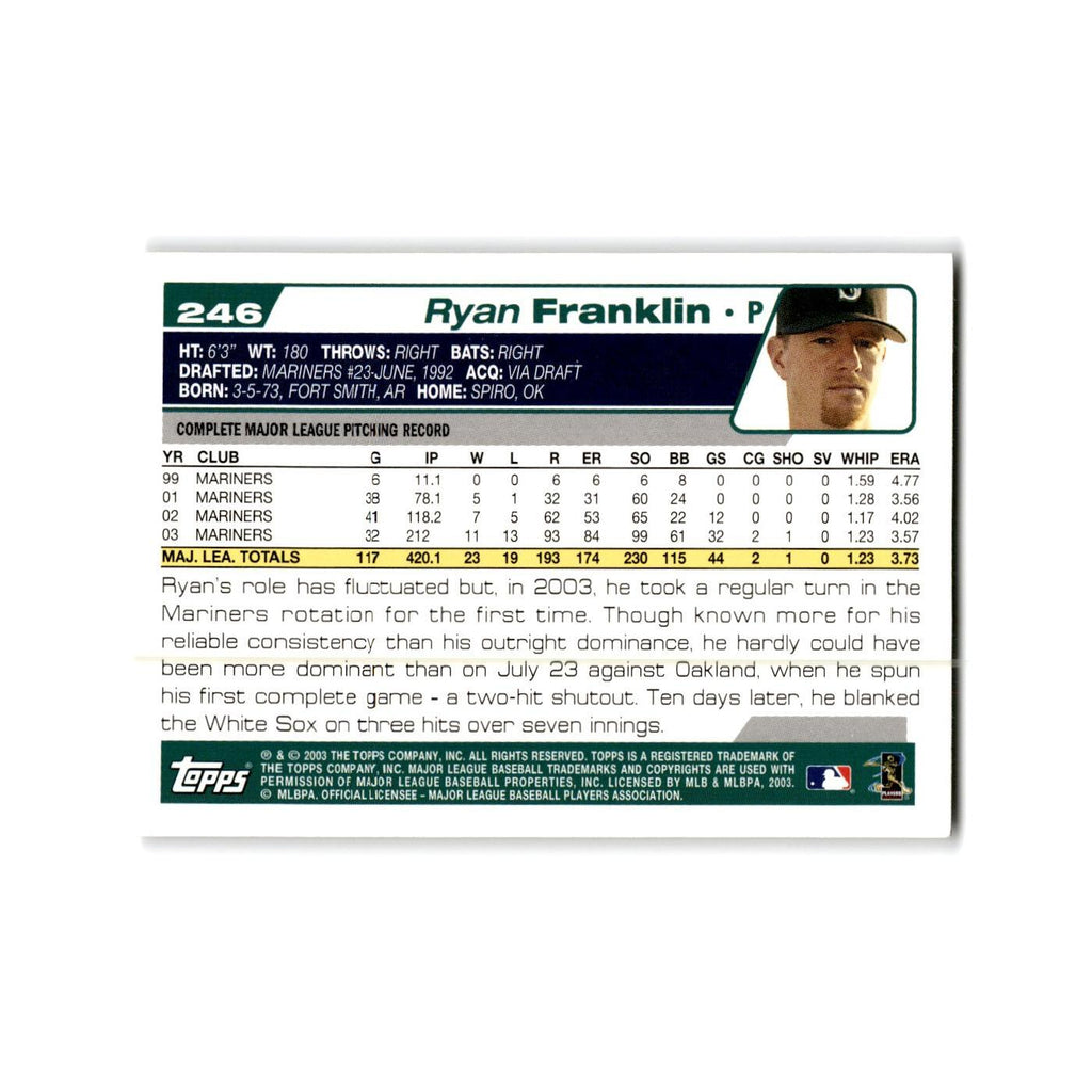 Ryan Franklin 2004 Topps #246 Seattle Mariners Baseball Card NM