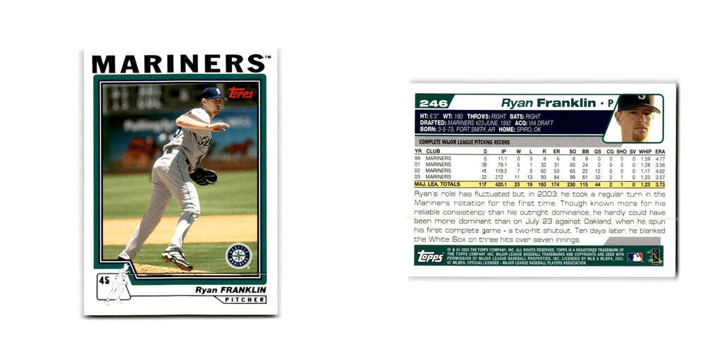 Ryan Franklin 2004 Topps #246 Seattle Mariners Baseball Card NM