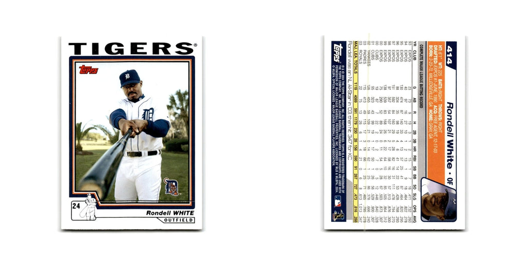 Rondell White 2004 Topps #414 Detroit Tigers Baseball Card NM