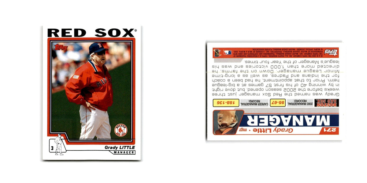 Grady Little 2004 Topps #271 Boston Red Sox Baseball Card NM