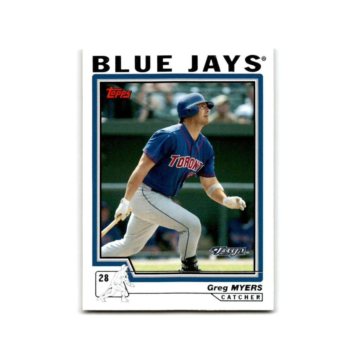 Greg Myers 2004 Topps #427 Toronto Blue Jays Baseball Card NM