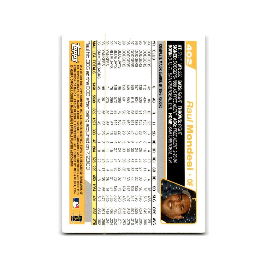 Raul Mondesi 2004 Topps #402 Pittsburgh Pirates Baseball Card NM