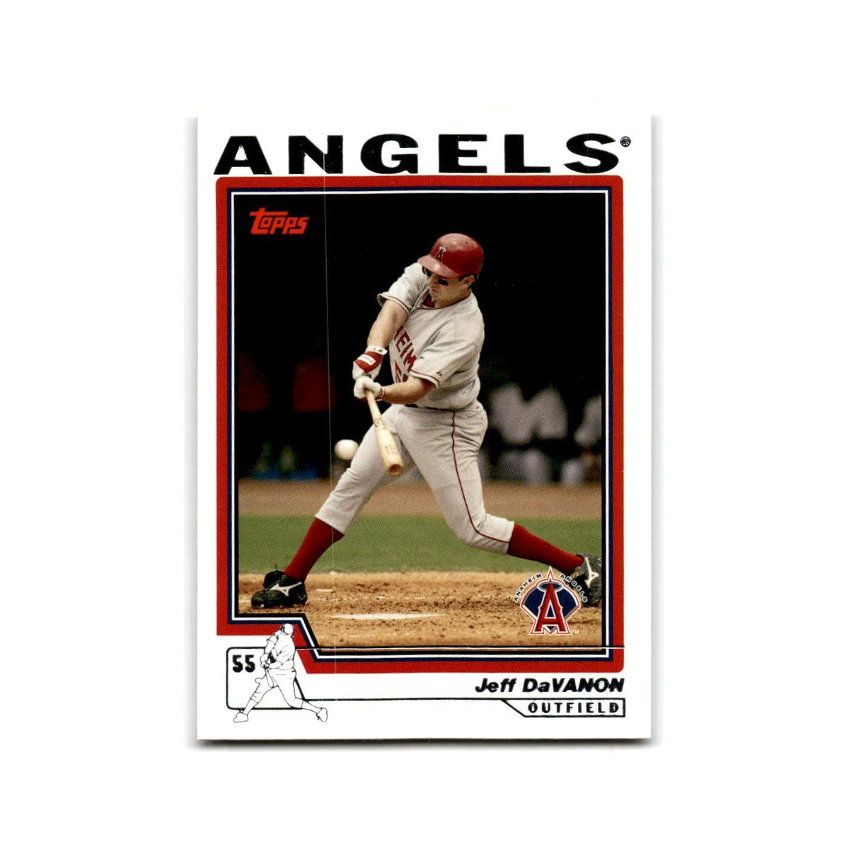 Jeff Davanon 2004 Topps #474 Anaheim Angels Baseball Card NM