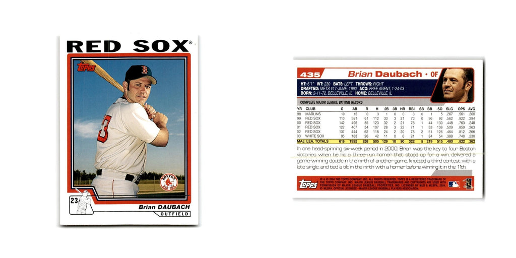 Brian Daubach 2004 Topps #435 Boston Red Sox Baseball Card NM