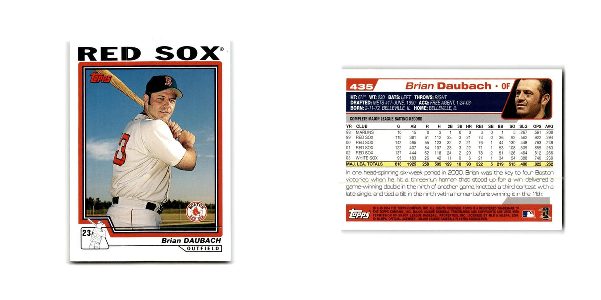 Brian Daubach 2004 Topps #435 Boston Red Sox Baseball Card NM