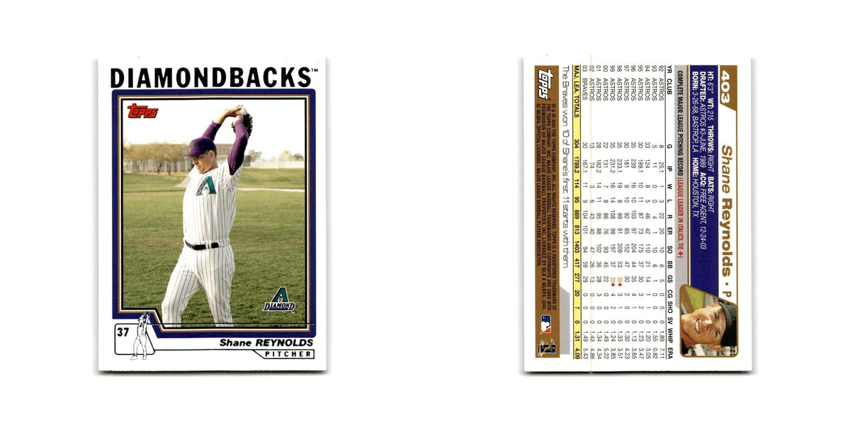 Shane Reynolds 2004 Topps #403 Arizona Diamondbacks Baseball Card NM