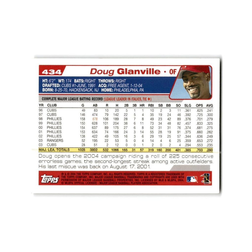Doug Glanville 2004 Topps #434 Philadelphia Phillies Baseball Card NM