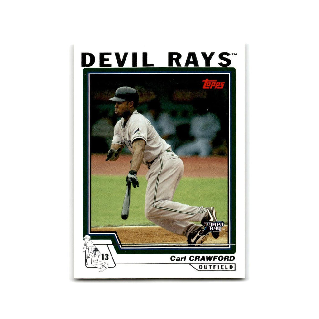 Carl Crawford 2004 Topps #497 Tampa Bay Devil Rays Baseball Card NM