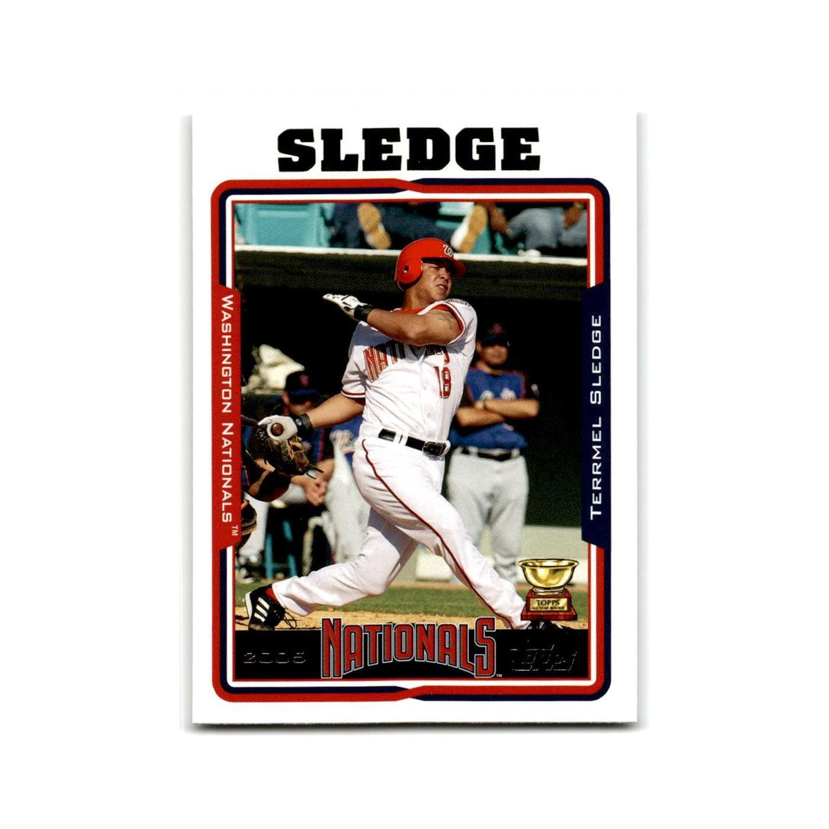 Terrmel Sledge 2005 Topps #418 Washington Nationals Baseball Card NM