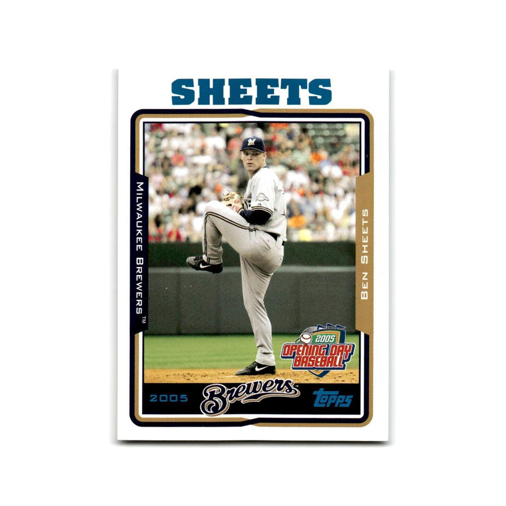 Ben Sheets Opening Day 2005 Topps #115 Milwaukee Brewers Baseball Card NM