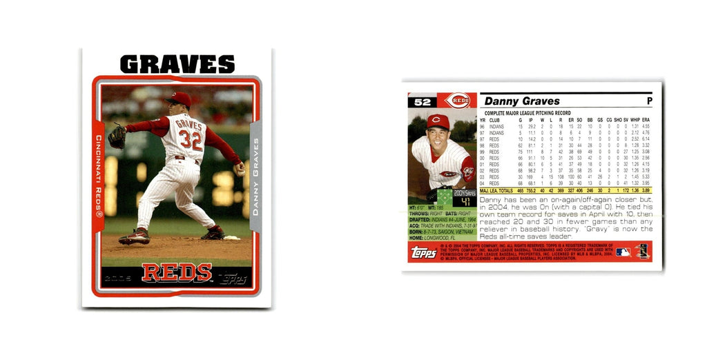 Danny Graves 2005 Topps #52 Cincinnati Reds Baseball Card NM