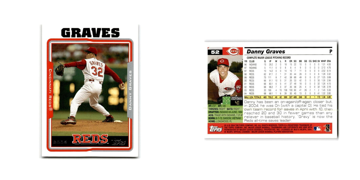 Danny Graves 2005 Topps #52 Cincinnati Reds Baseball Card NM
