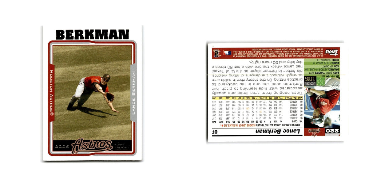 Lance Berkman 2005 Topps #220 Houston Astros Baseball Card NM