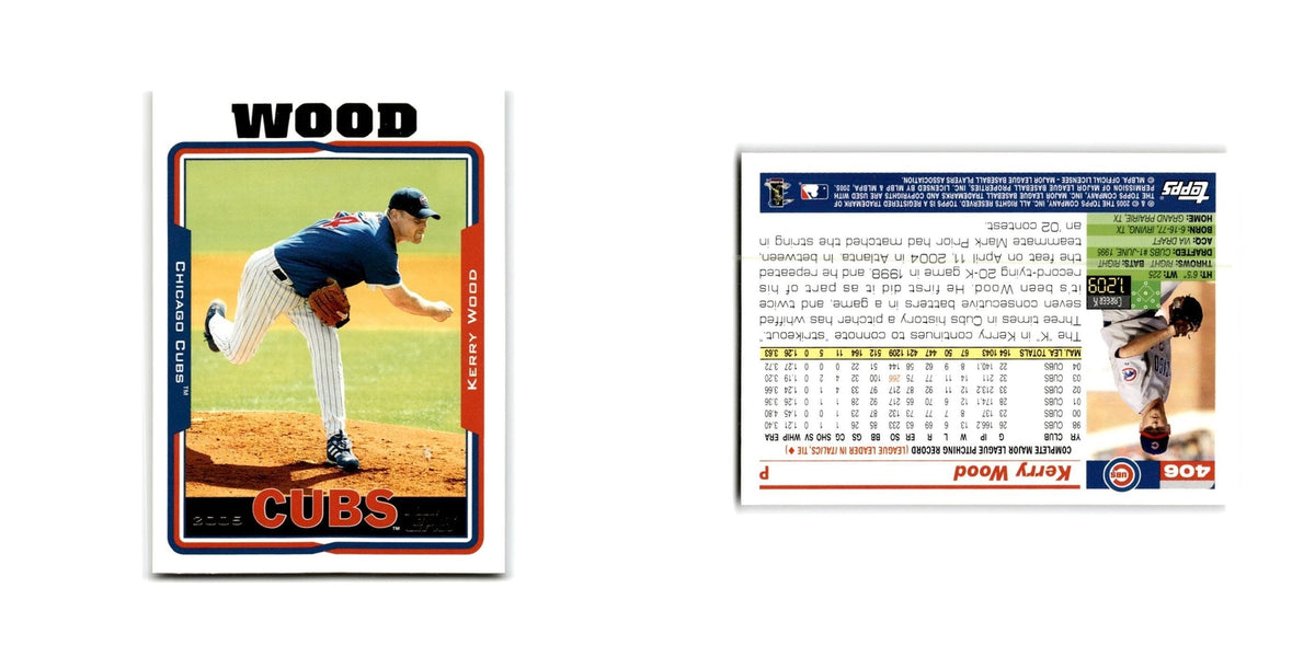 Kerry Wood 2005 Topps #406 Chicago Cubs Baseball Card NM