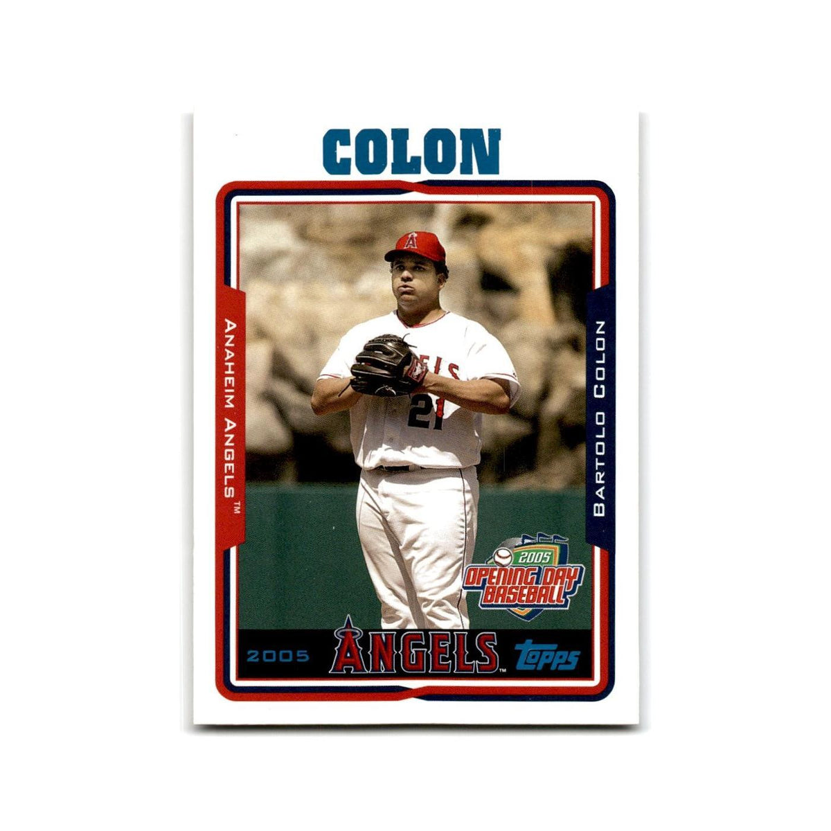 Bartolo Colon Opening Day 2005 Topps #52 Anaheim Angels Baseball Card NM