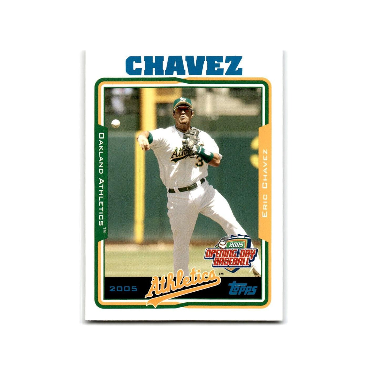 Eric Chavez Opening Day 2005 Topps #148 Oakland Athletics Baseball Card NM