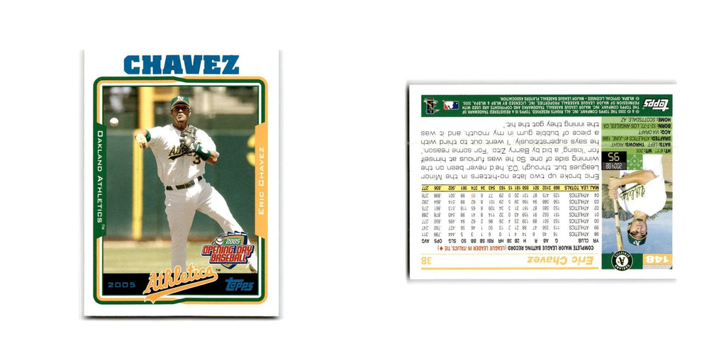 Eric Chavez Opening Day 2005 Topps #148 Oakland Athletics Baseball Card NM