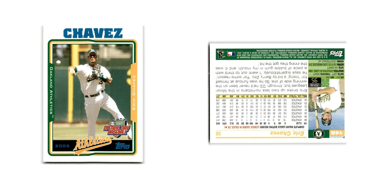 Eric Chavez Opening Day 2005 Topps #148 Oakland Athletics Baseball Card NM